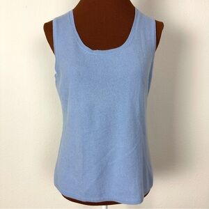 SAFFRON Blue Cashmere Sweater Size L